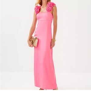 NWT Size 16 Lilly Pulitzer Aamira Maxi Dress 
Rousseau Pink